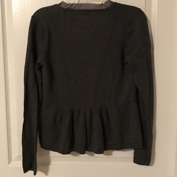 Anthropologie CHARCOAL GRAY Cardigan - Picture 4 of 8